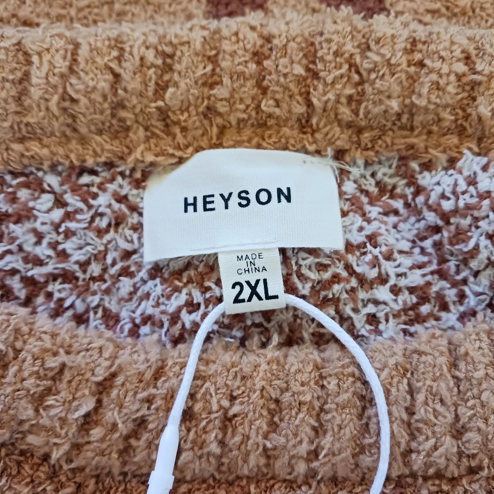 Heyson Heavy Weight Aztec Pattern Ultra Soft Sweater NWT Size 2XL - Picture 2 of 12